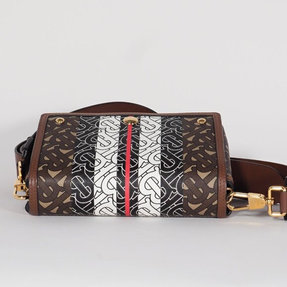 Burberry TB Monogram Stripe Canvas Leather Crossbody Bag - Picture 10 of 14